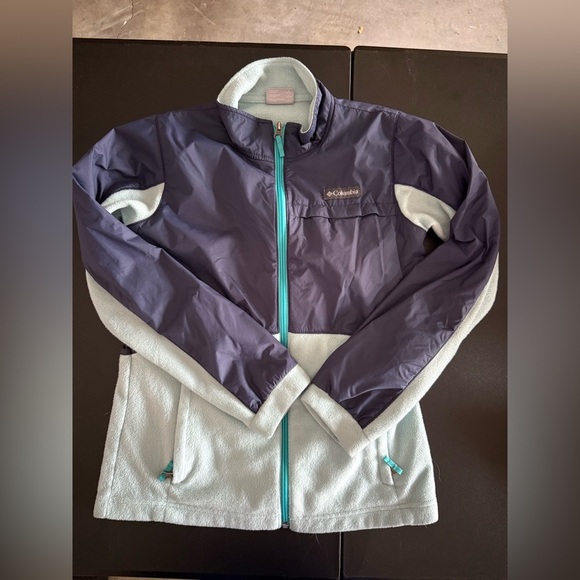 Columbia Navy and Teal Jacket - Picture 1 of 4